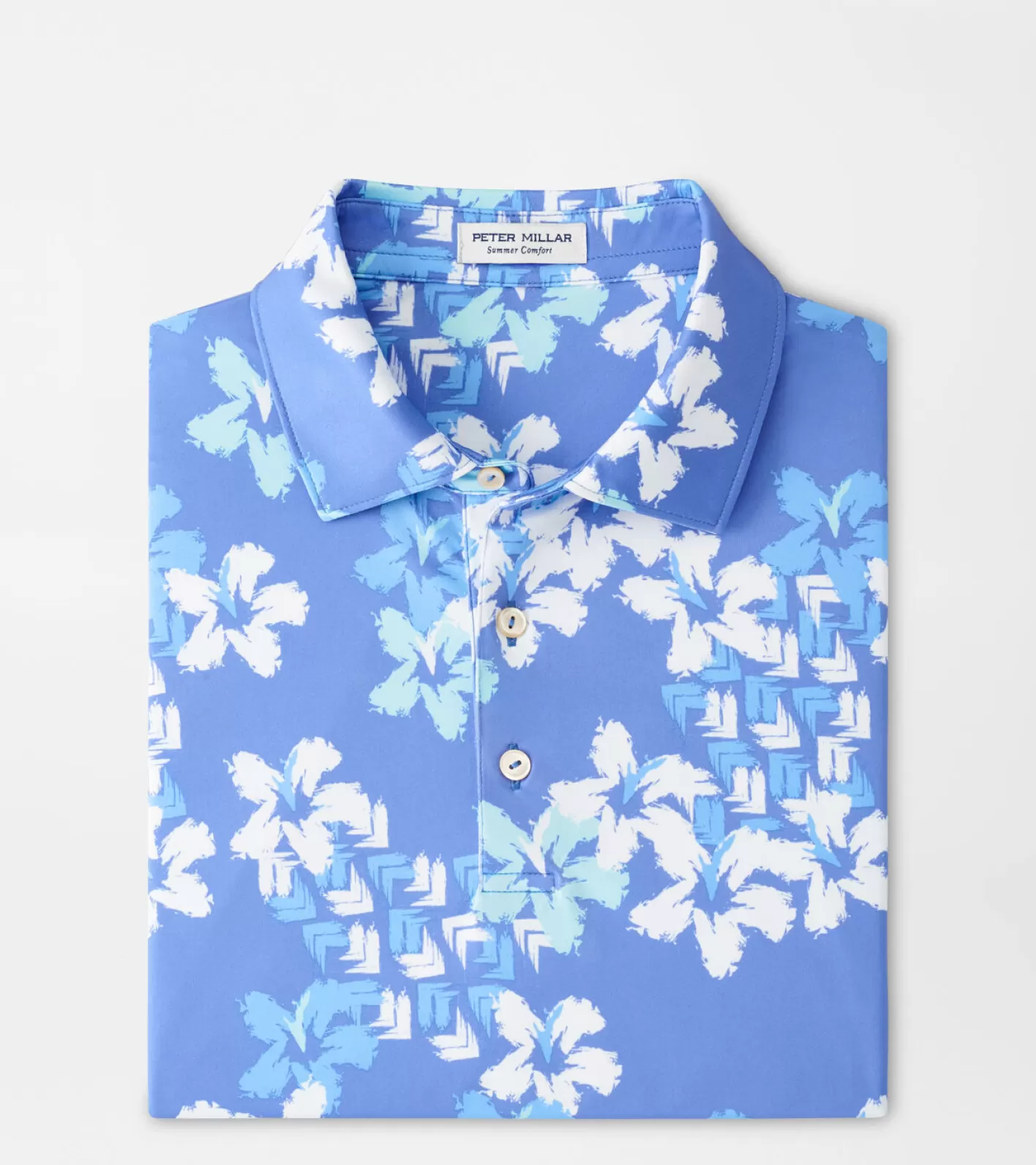 Travel Well | Coastal Adventure | Polos-Peter Millar Travel Well | Coastal Adventure | Polos Abstract Floral Performance Jersey Polo