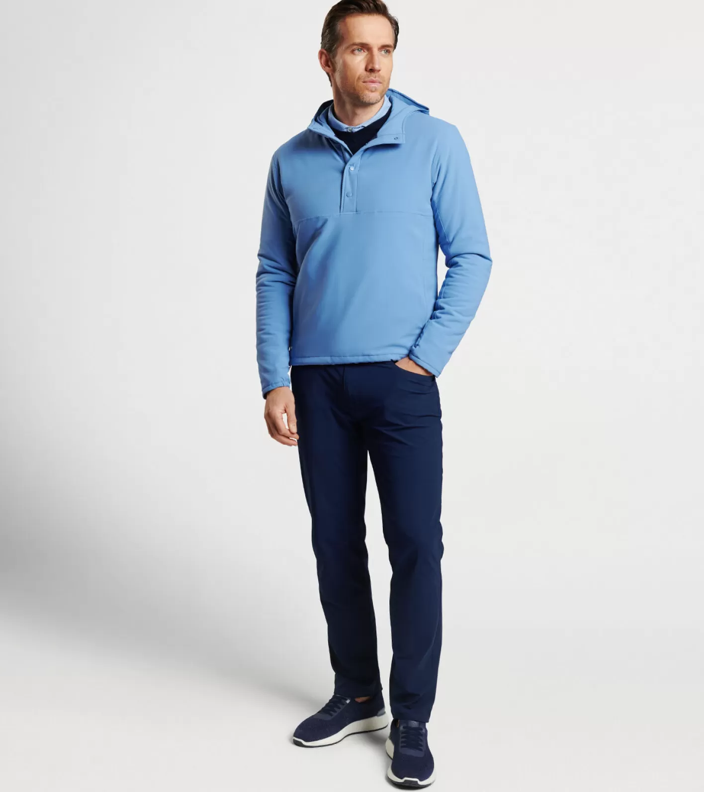 Polos | Travel Well | Sweaters-Peter Millar Polos | Travel Well | Sweaters Approach Insulated Half-Snap Hoodie