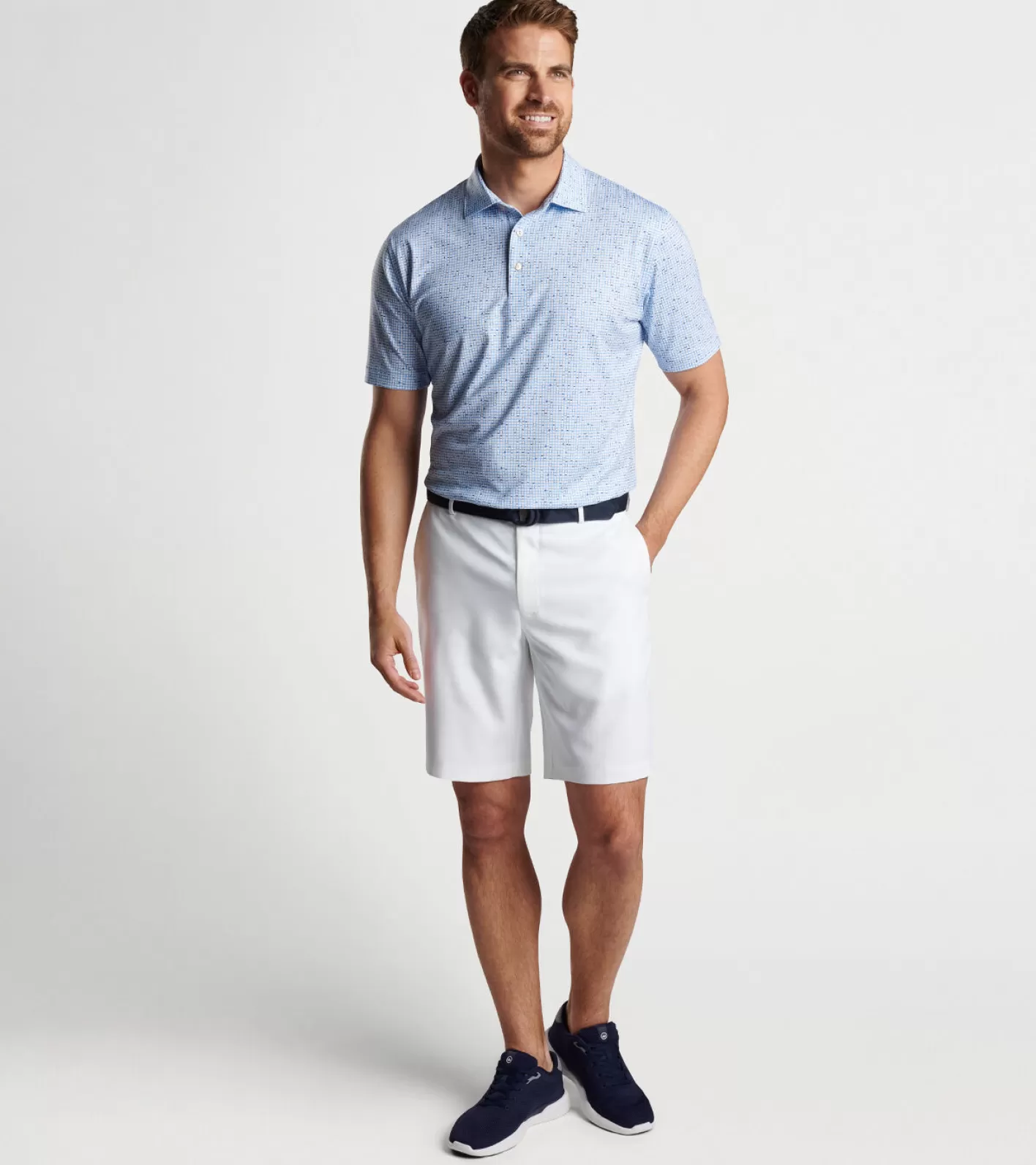 Travel Well | Coastal Adventure | Polos-Peter Millar Travel Well | Coastal Adventure | Polos Backgammon Performance Jersey Polo