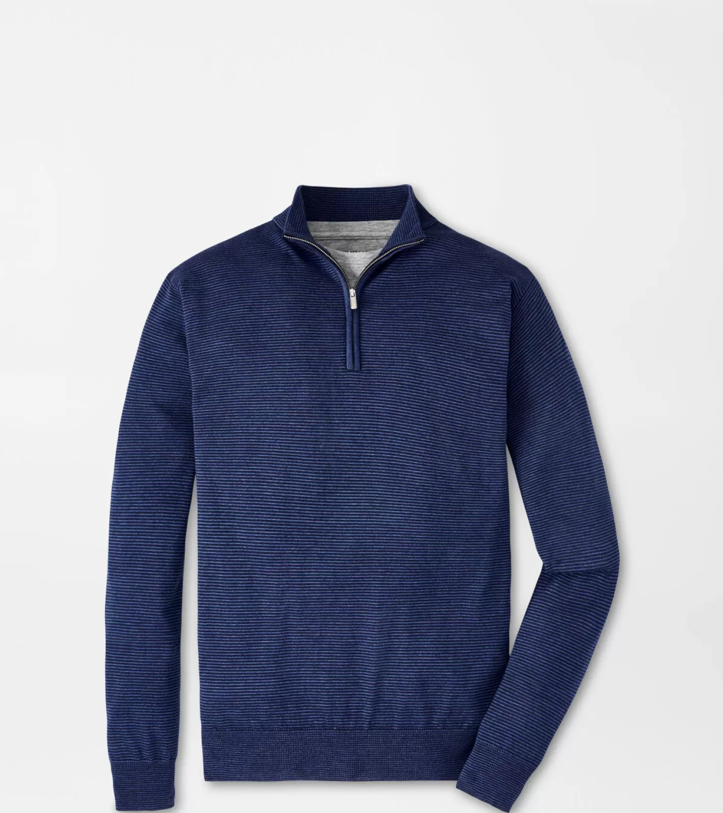 Sport Shirts-Peter Millar Sport Shirts Canton Stripe Quarter-Zip Sweater