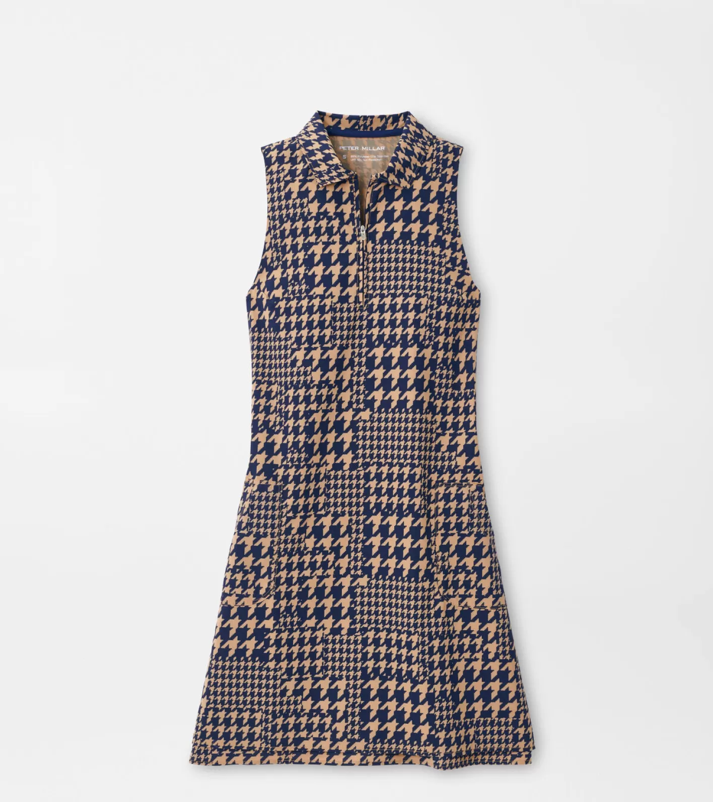 Crown-Peter Millar Crown Carner Houndstooth Print Sport Dress