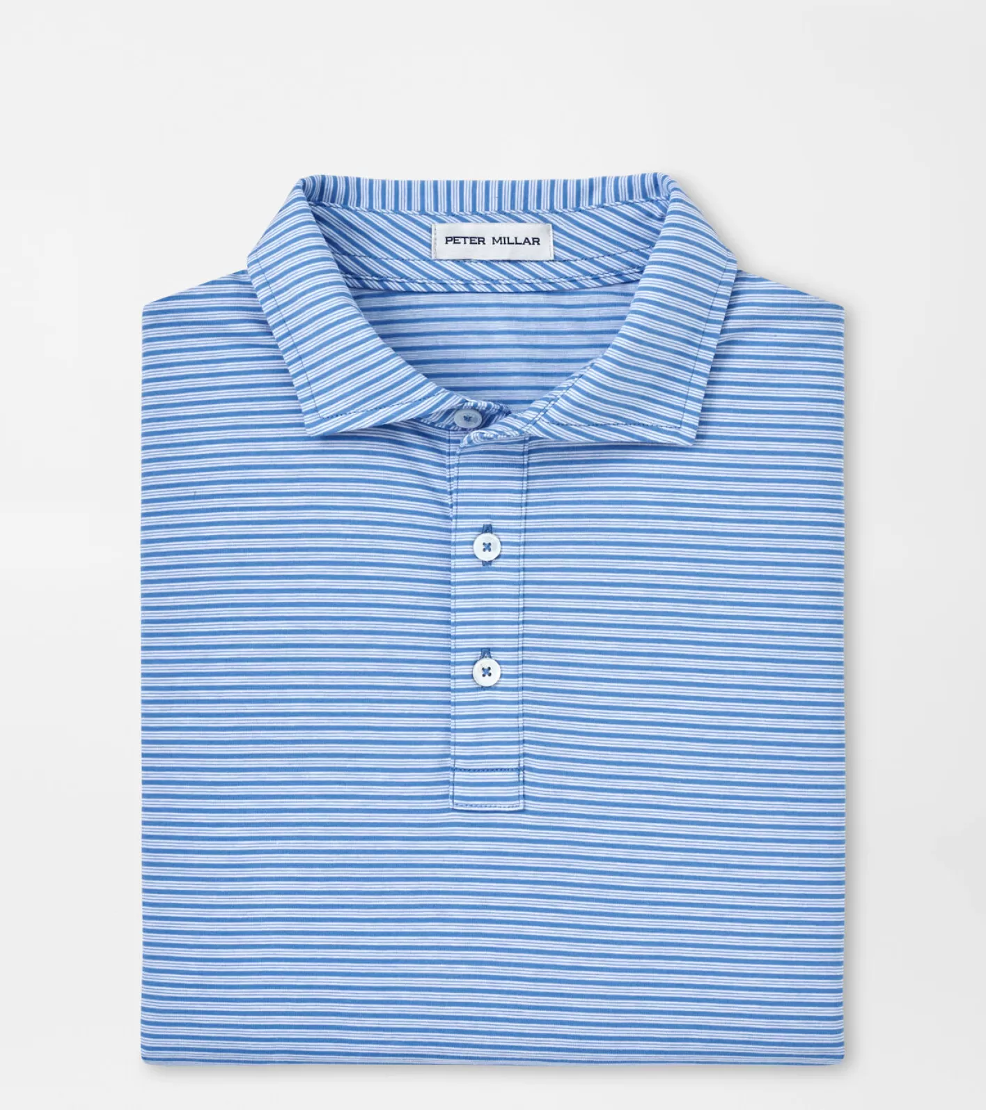 Polos-Peter Millar Polos Crown Comfort Cotton Polo Trip Stripe