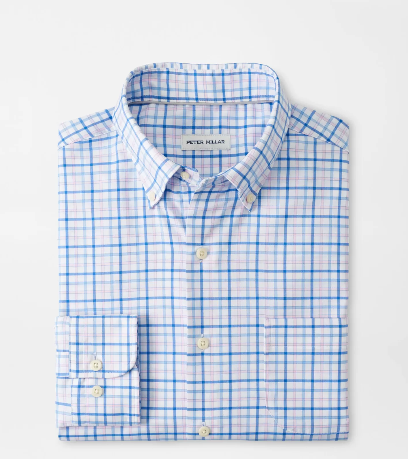 Coastal Adventure-Peter Millar Coastal Adventure Cutler Cotton-Stretch Sport Shirt