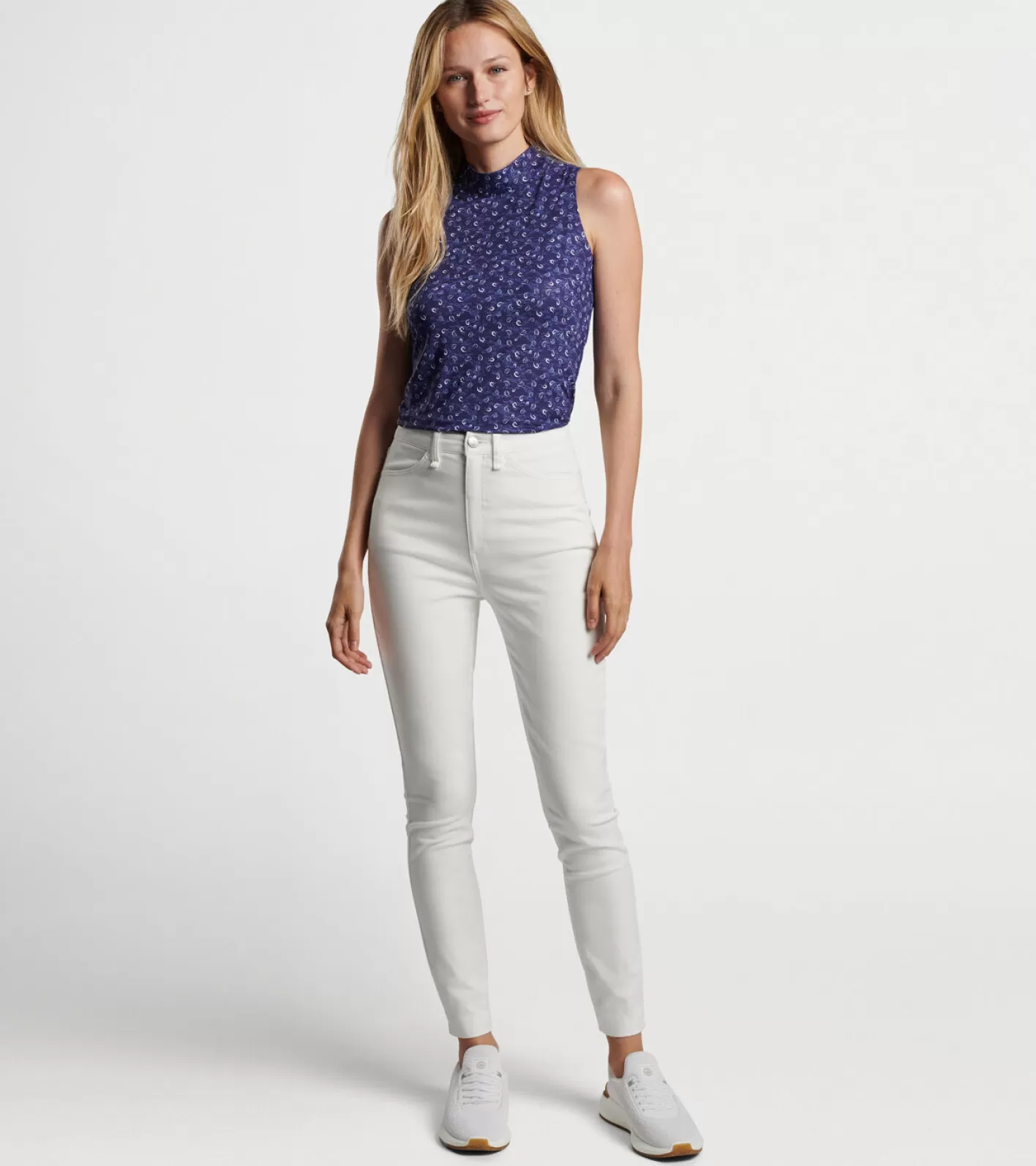 U.S. Open Collection-Peter Millar U.S. Open Collection Karlie Stretch Sateen High Rise Pant