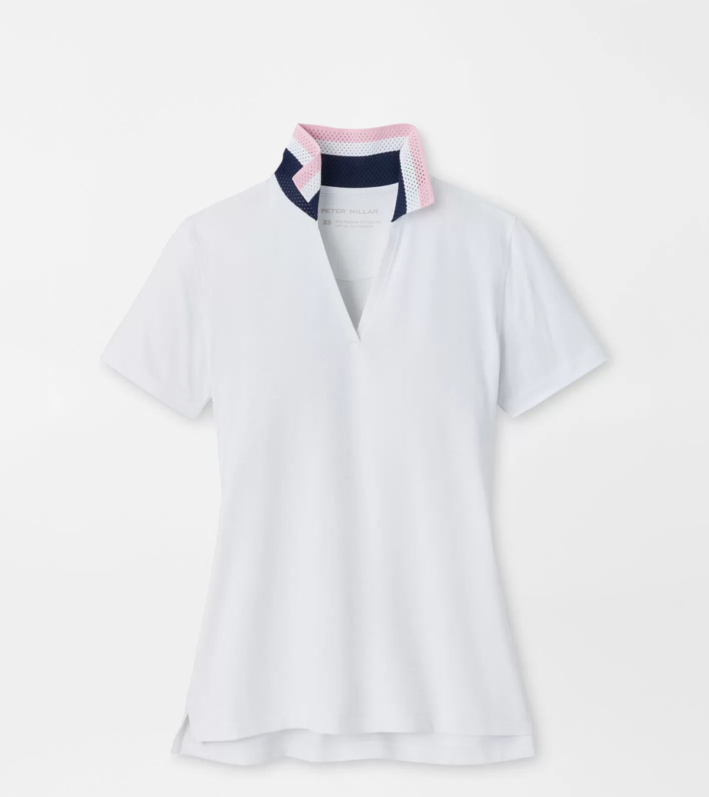 Crown | Find Your Fit-Peter Millar Crown | Find Your Fit Louise Eyelet Collar Drop-V Polo