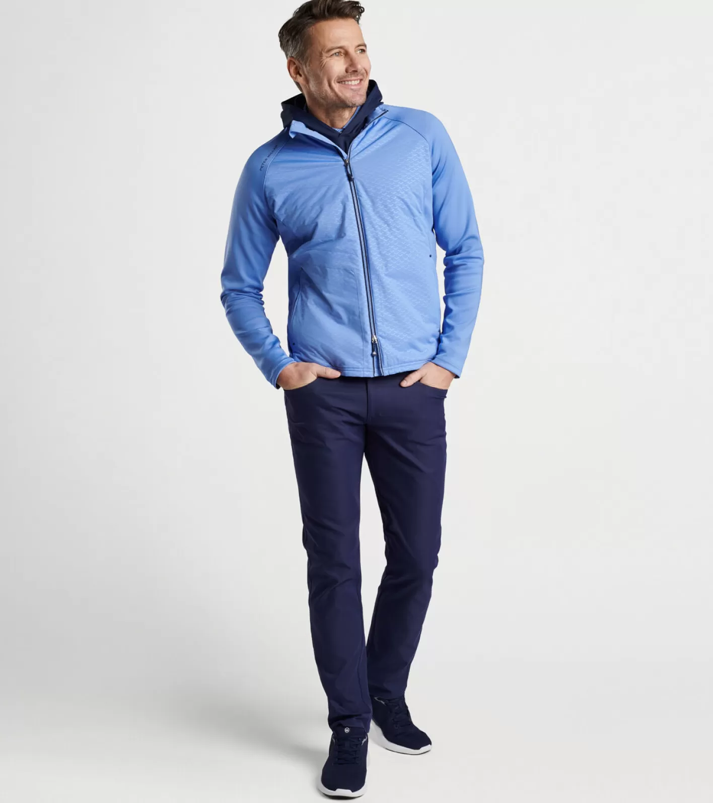 Travel Well | Coastal Adventure-Peter Millar Travel Well | Coastal Adventure Merge Elite Hybrid Jacket