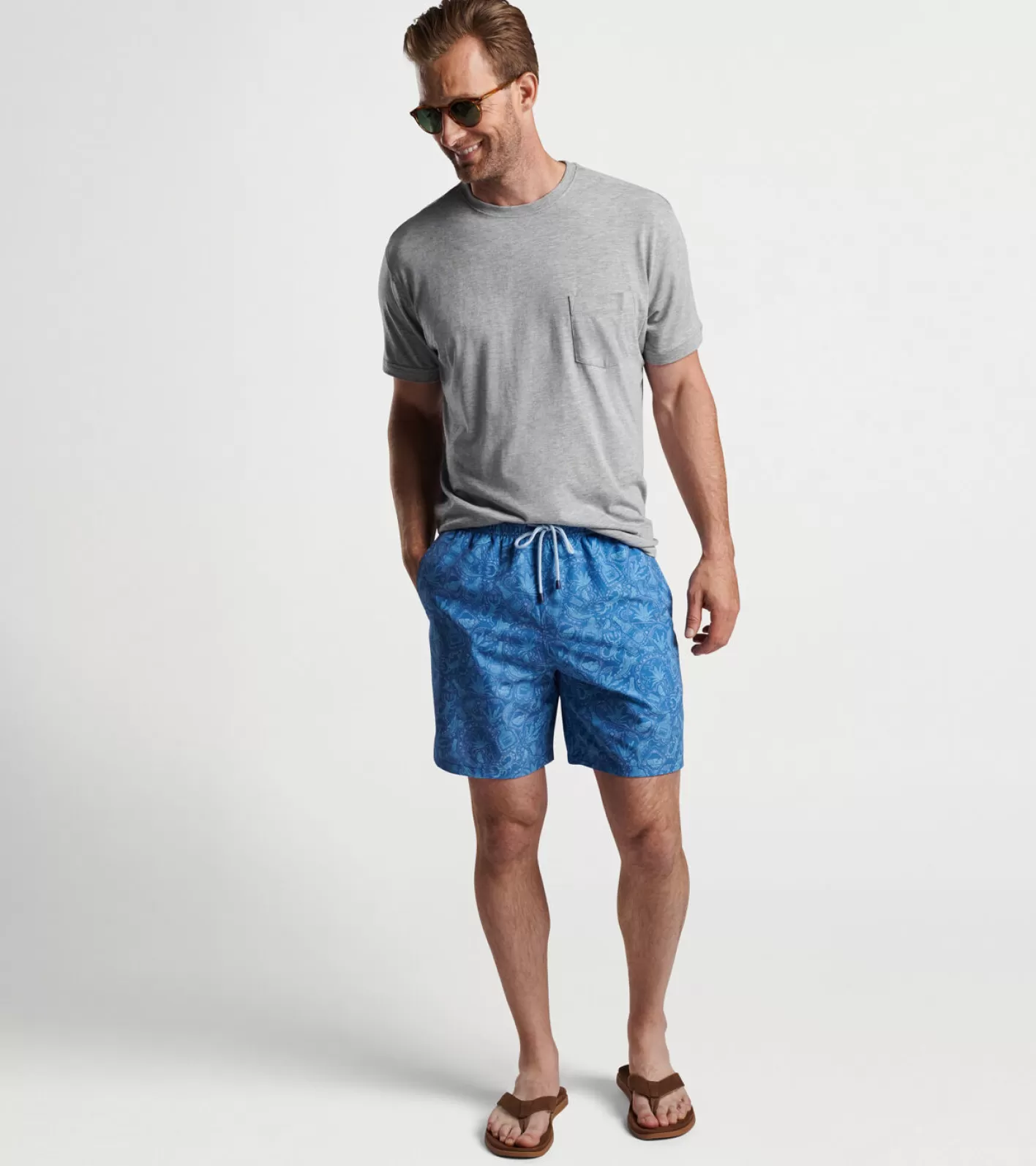 T-Shirts-Peter Millar T-Shirts Mezcal Mayhem Swim Trunk