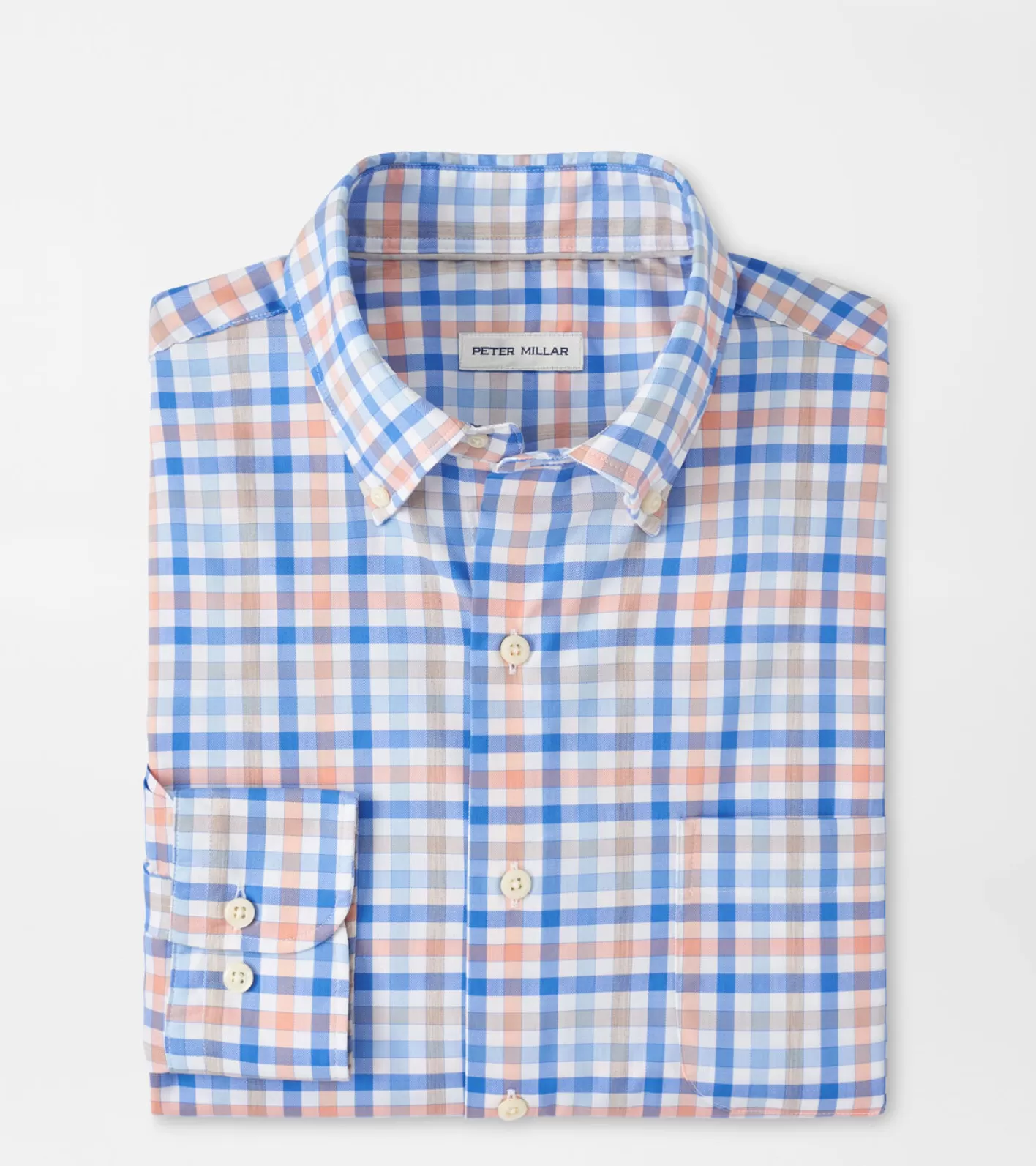 Coastal Adventure-Peter Millar Coastal Adventure Orin Cotton-Stretch Sport Shirt