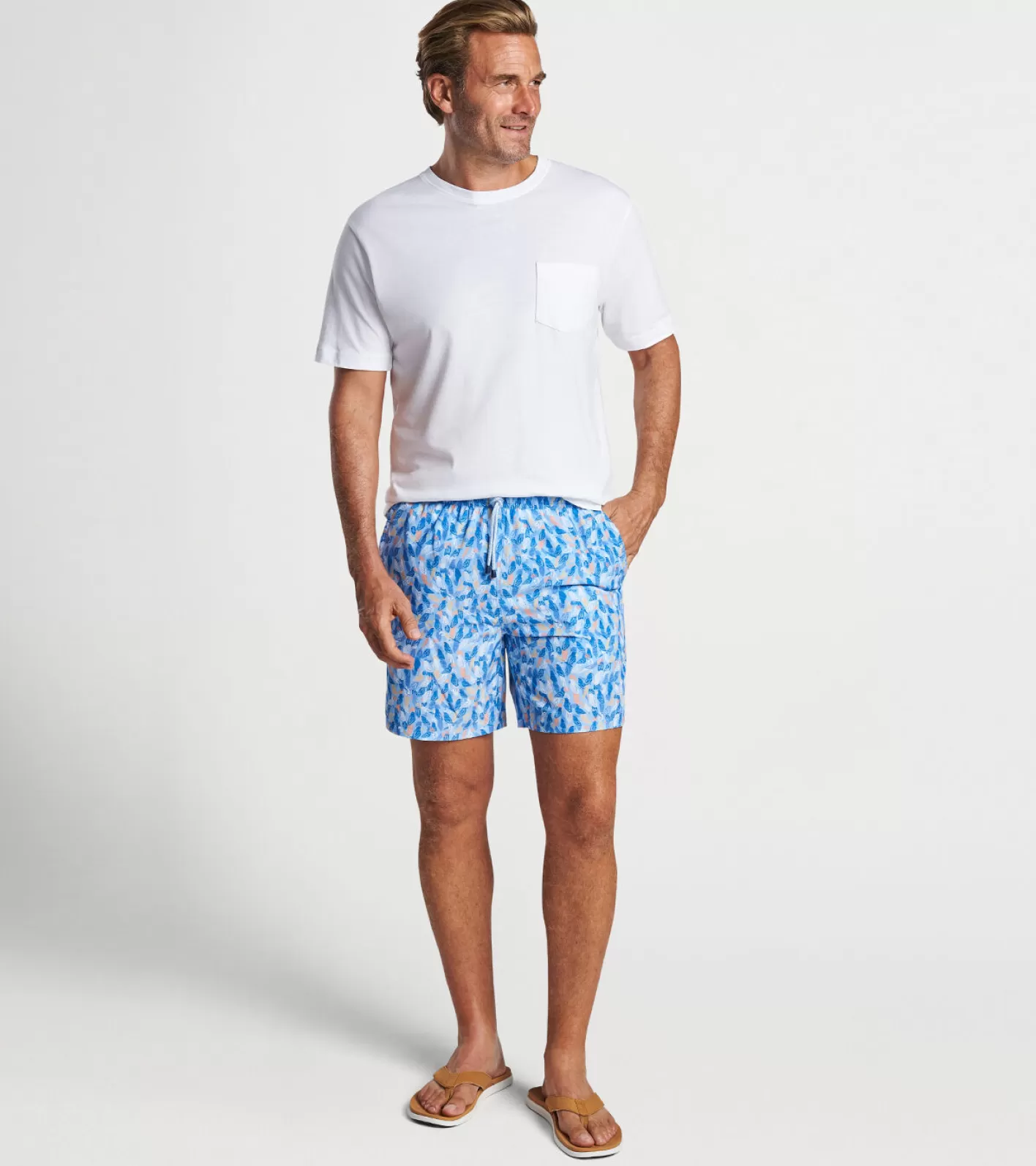 T-Shirts-Peter Millar T-Shirts Parrot Talk Swim Trunk