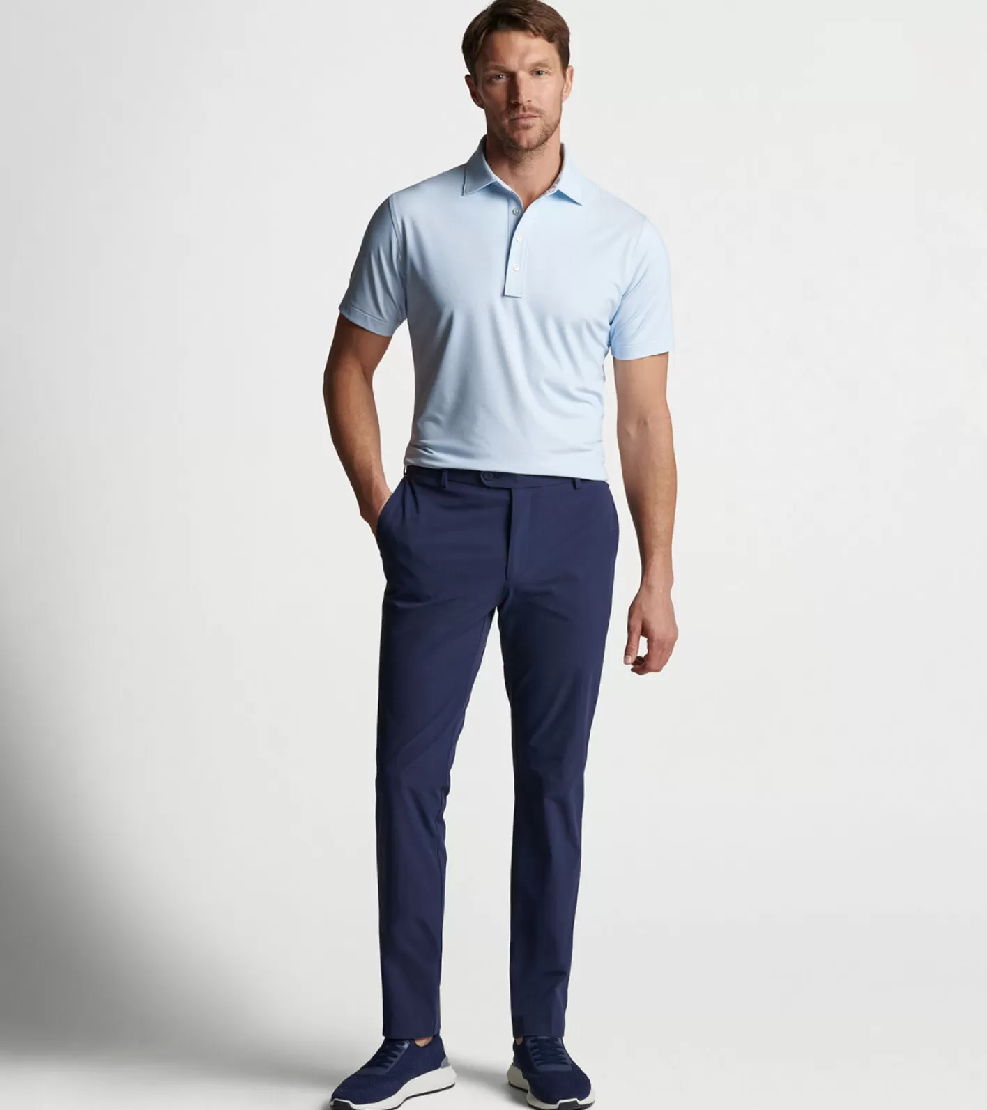 Polos-Peter Millar Polos Ross Performance Jersey Polo