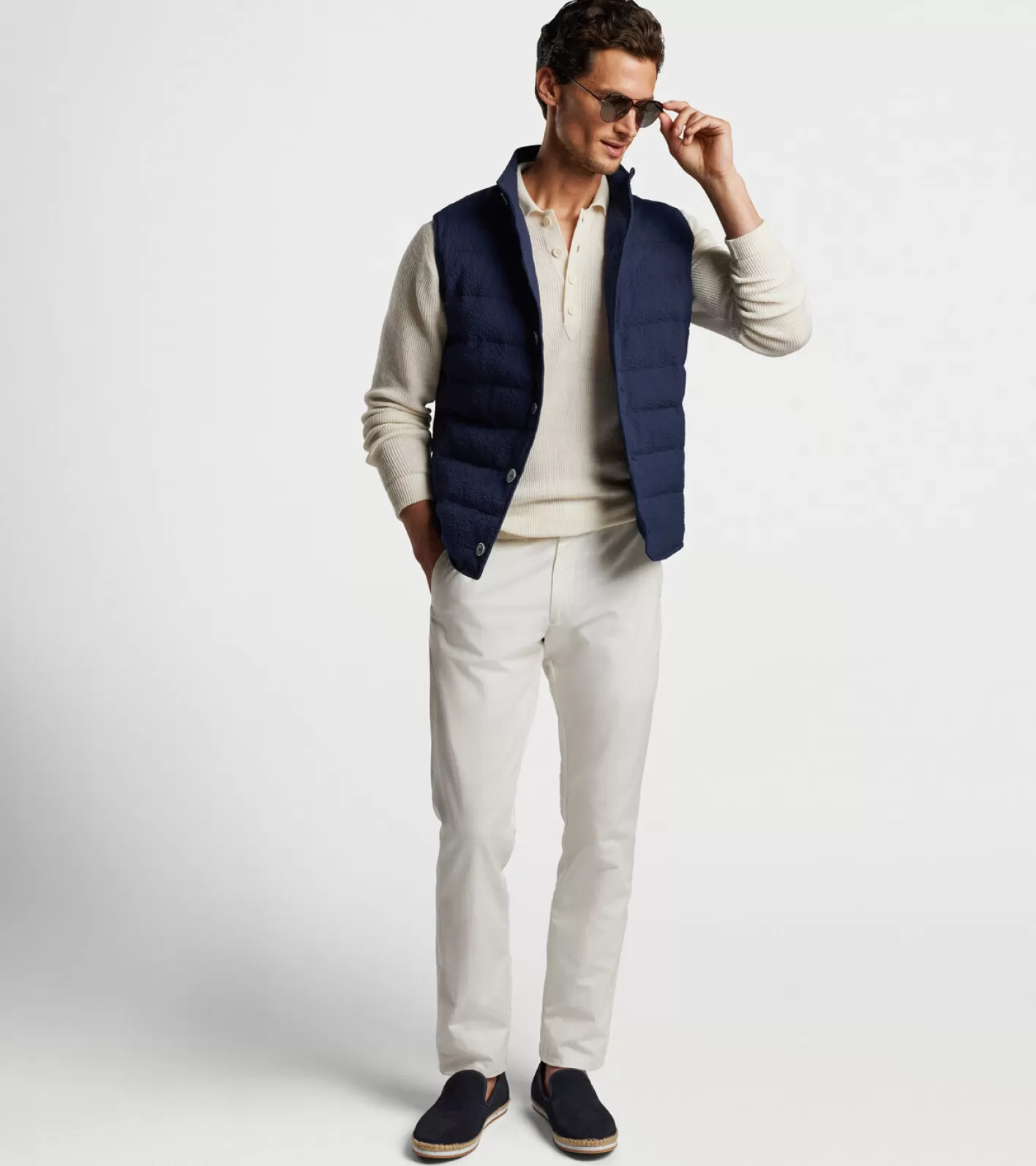 Jackets & Coats-Peter Millar Jackets & Coats Smith Seersucker Vest