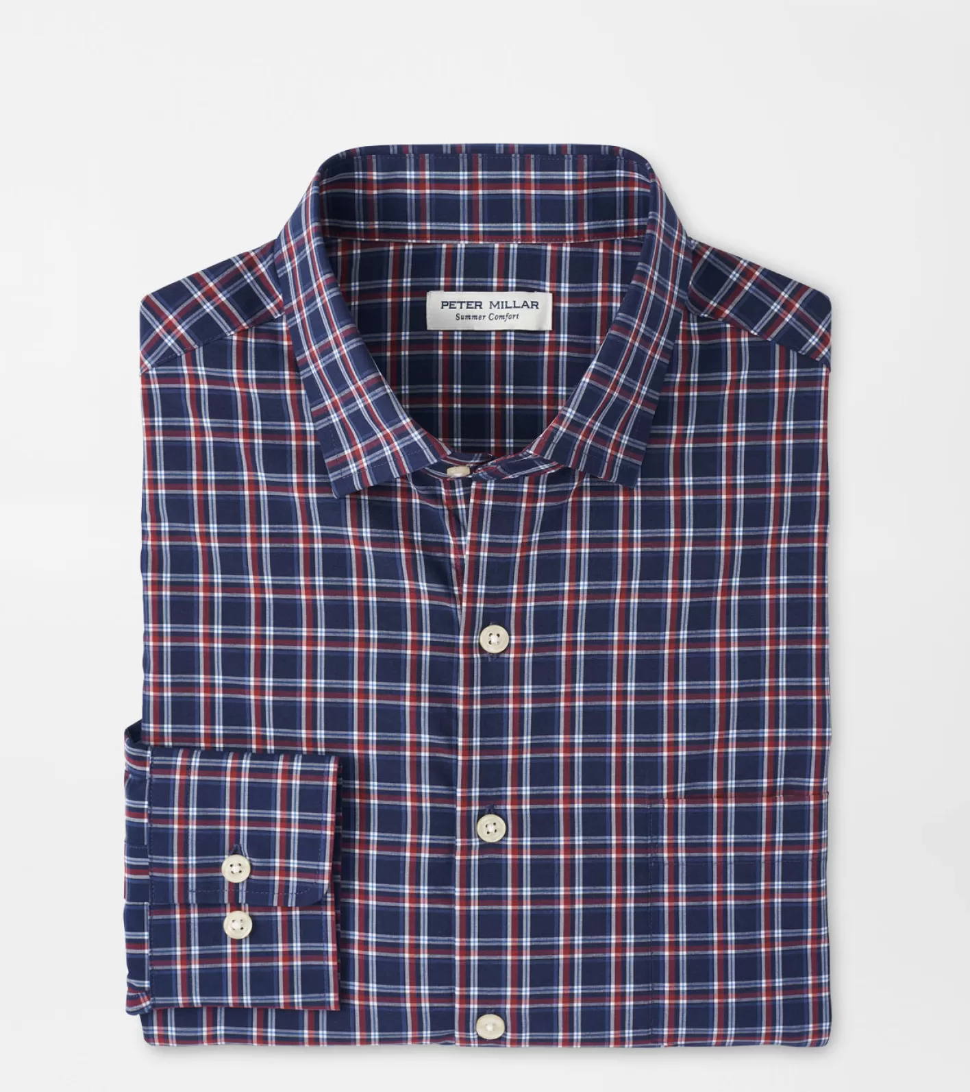 Coastal Adventure | U.S. Open Collection-Peter Millar Coastal Adventure | U.S. Open Collection Sylvan Performance Poplin Sport Shirt