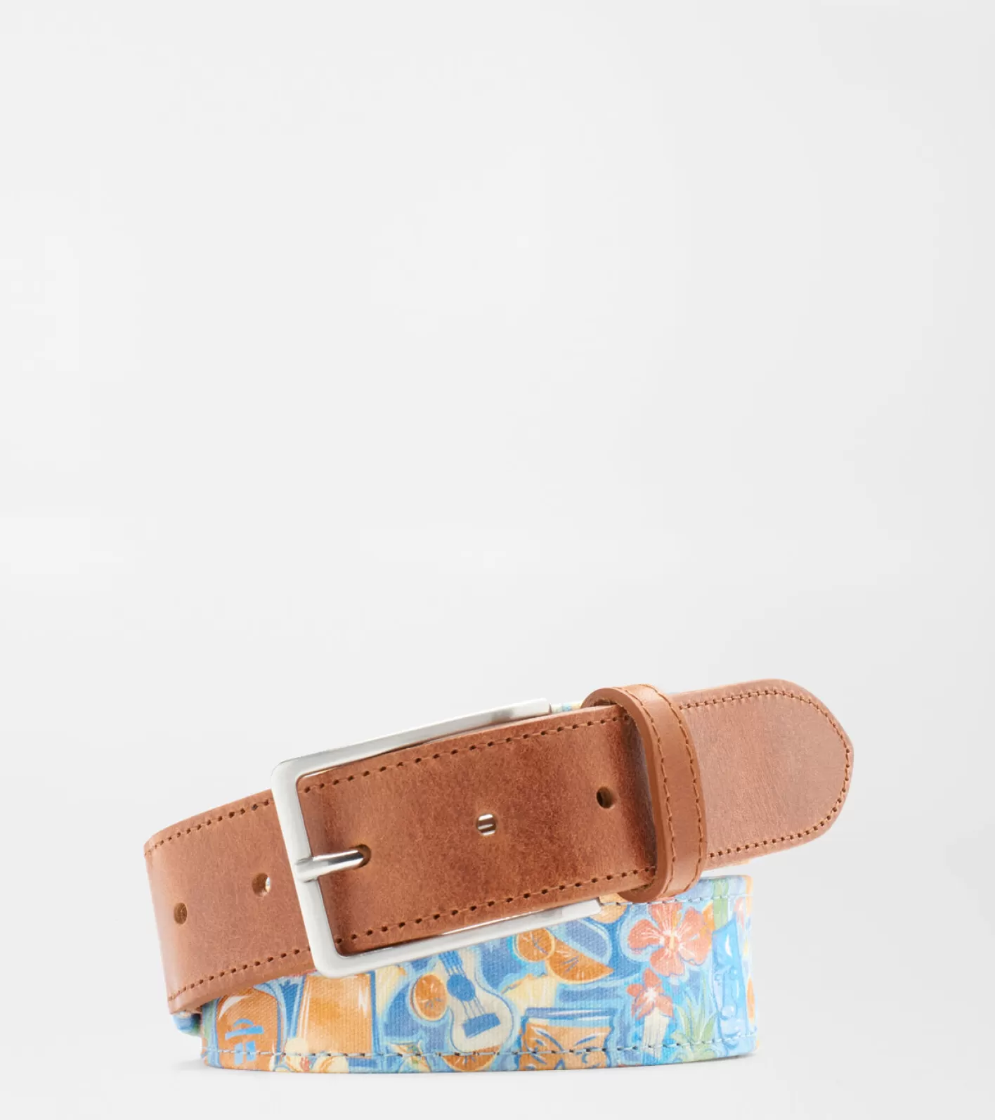 Mountain Getaway-Peter Millar Mountain Getaway Tiki Time Printed Belt